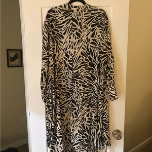 Zebra Print Maxi Dress